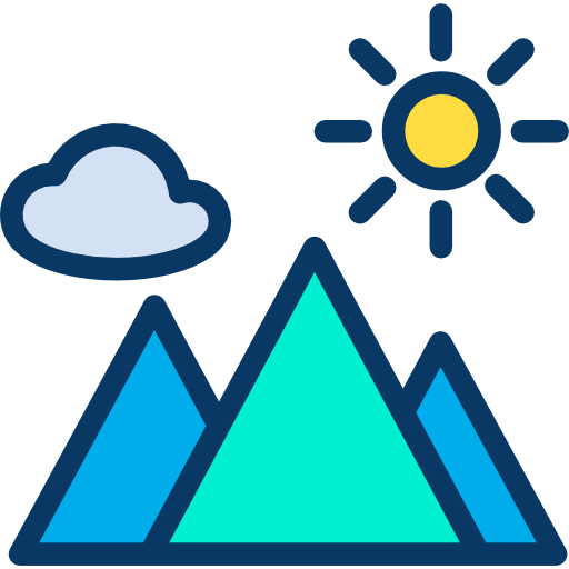 Гора Kiranshastry Lineal Color иконка