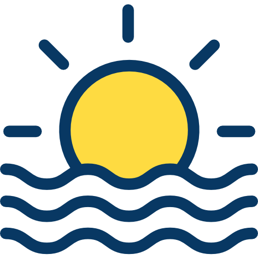 puesta de sol Kiranshastry Lineal Color icono