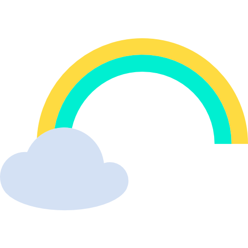 Rainbow Kiranshastry Flat icon