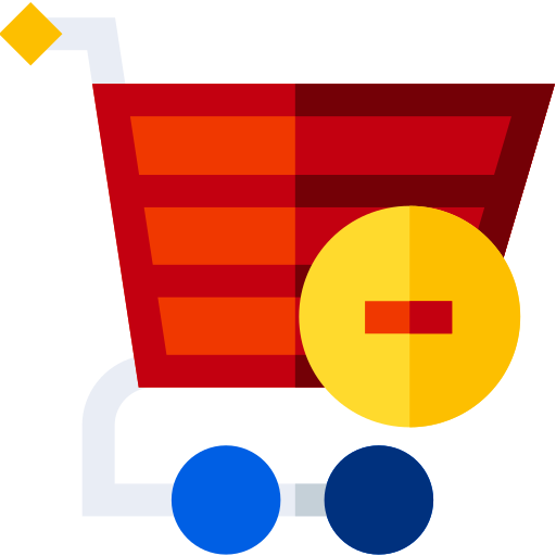 Cart Basic Straight Flat icon