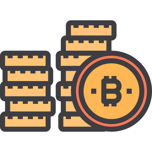 Bitcoin itim2101 Lineal Color icon