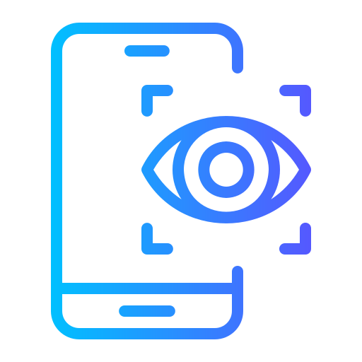 Eye recognition Generic gradient outline icon