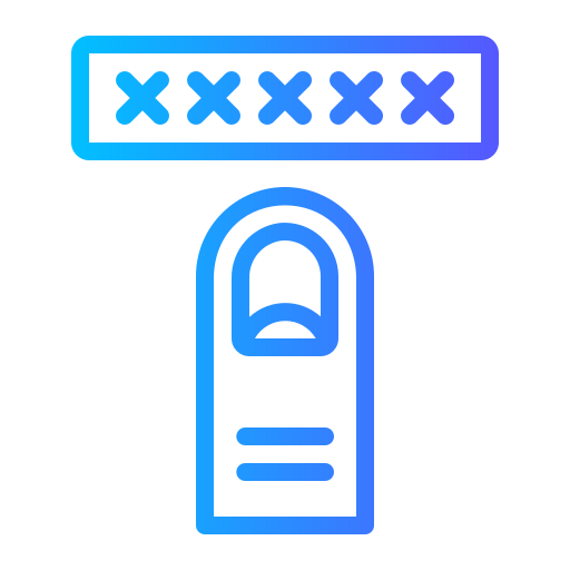 Password Generic gradient outline icon