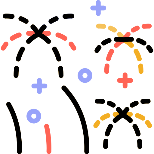 feu d'artifice Generic color lineal-color Icône
