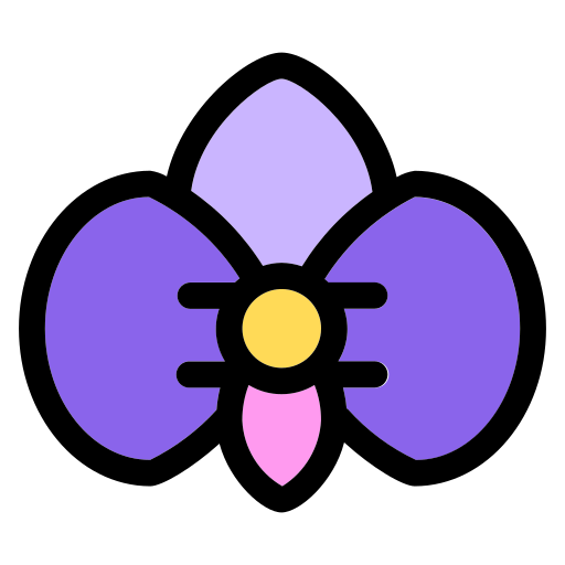 orchidea Generic color lineal-color icona