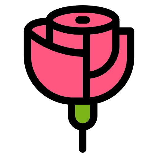 薔薇 Generic color lineal-color icon