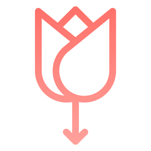 Tulips Generic gradient outline icon