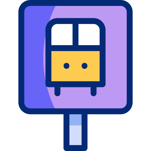 parada de autobús Basic Accent Lineal Color icono