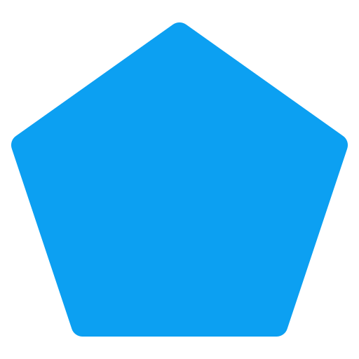 pentagon Generic color fill icoon