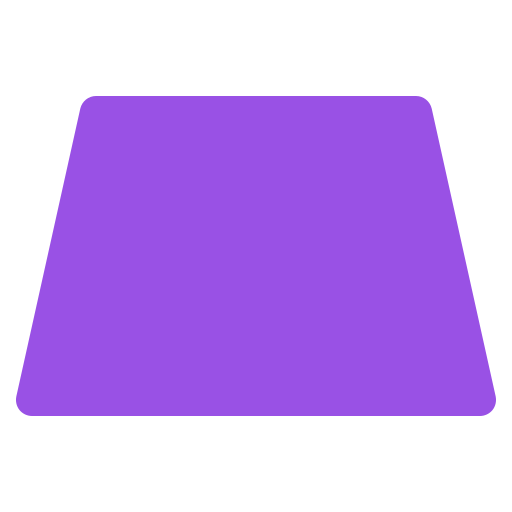 trapez Generic color fill ikona
