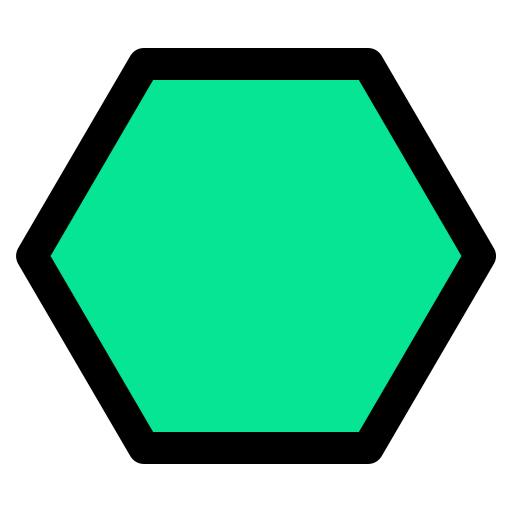 Шестиугольник Generic color lineal-color иконка