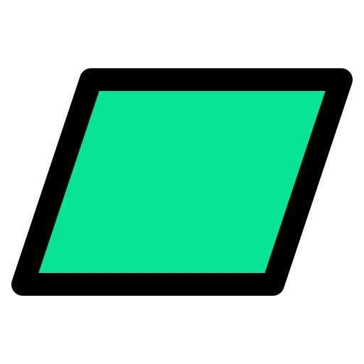 paralelogramo Generic color lineal-color icono