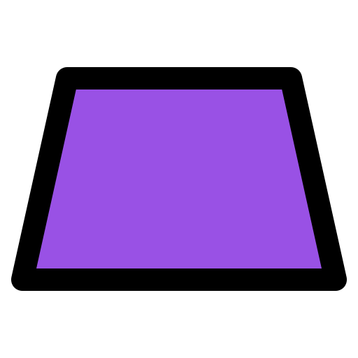 trapecio Generic color lineal-color icono