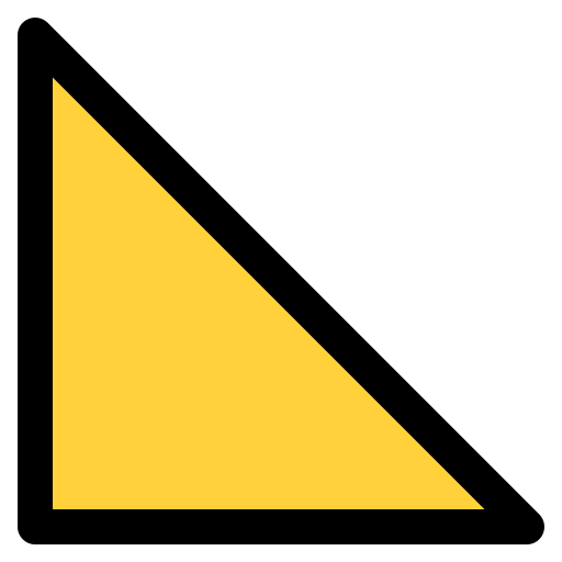 삼각형 Generic color lineal-color icon