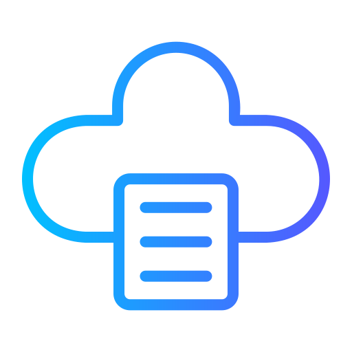 Document Generic gradient outline icon