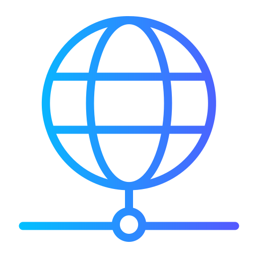 wereld Generic gradient outline icoon
