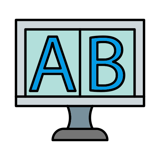 Ab testing Generic color lineal-color icon