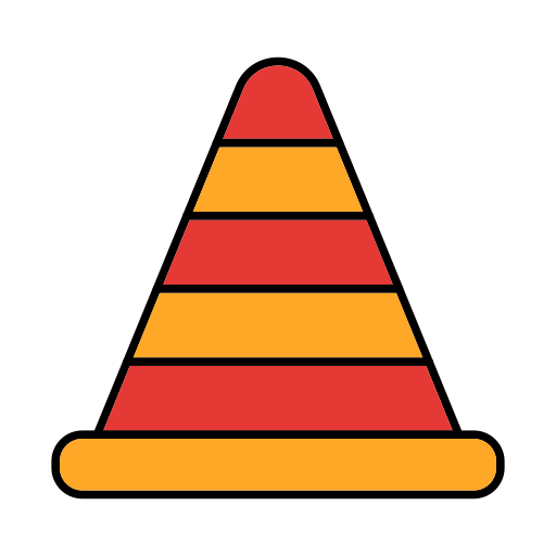 トラフィックコーン Generic color lineal-color icon