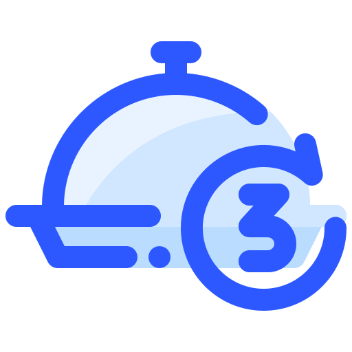 Three meal a day Generic color lineal-color icon