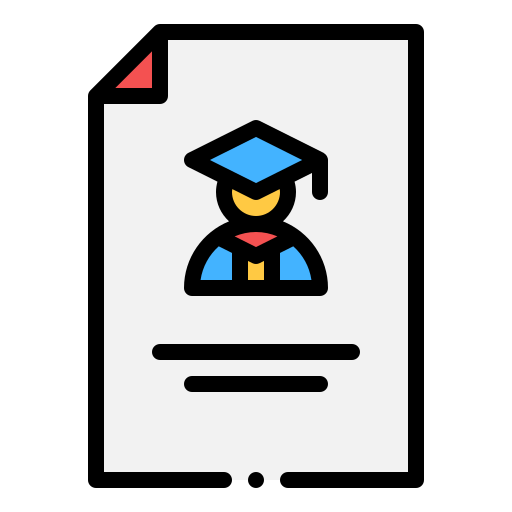 Diploma Generic color lineal-color icon