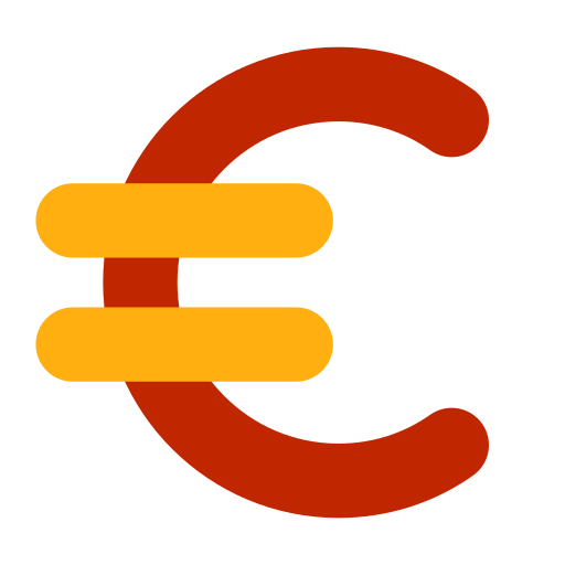 Евро Generic color outline иконка