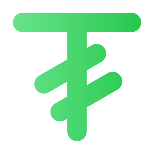 tugrik Generic gradient outline icoon