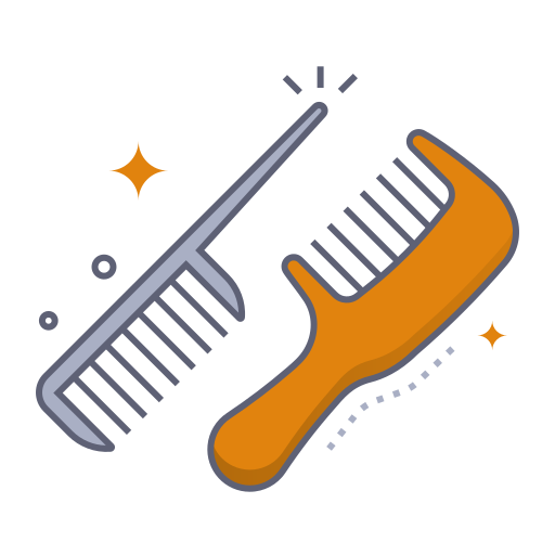 Comb Generic gradient lineal-color icon