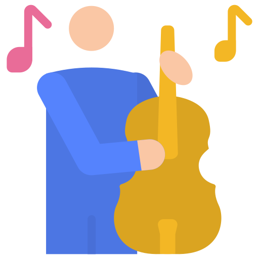 Bassist player Generic color fill icon