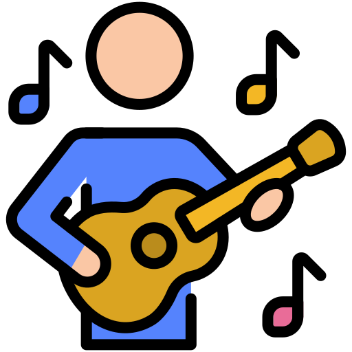 Guitarist Generic color lineal-color icon