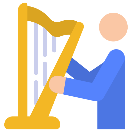 Harpist Generic color fill icon