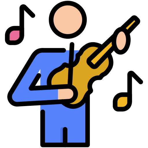 Скрипка Generic color lineal-color иконка