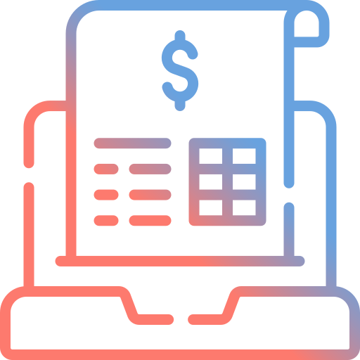 fattura Generic gradient outline icona