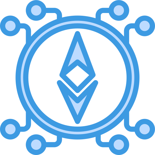 ethereum itim2101 Blue icoon
