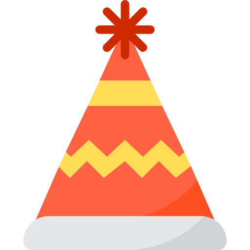 Праздничная шляпа itim2101 Flat иконка