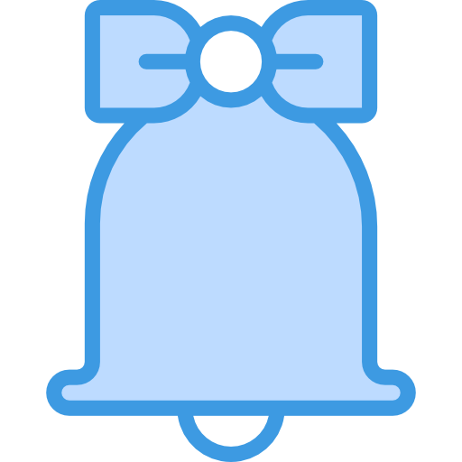 Christmas bell itim2101 Blue icon