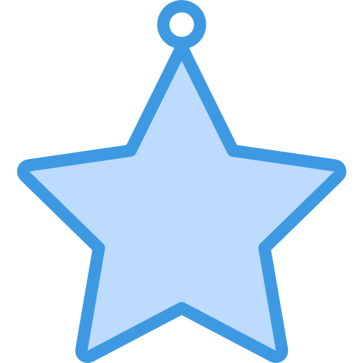 Christmas star itim2101 Blue icon