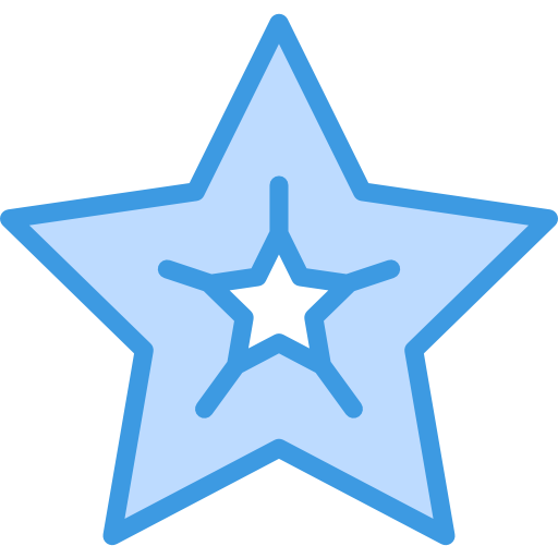 Christmas star itim2101 Blue icon