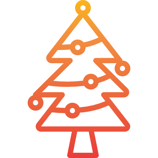 drzewko świąteczne itim2101 Gradient ikona