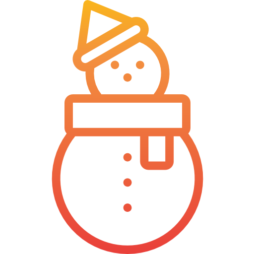 sneeuwman itim2101 Gradient icoon