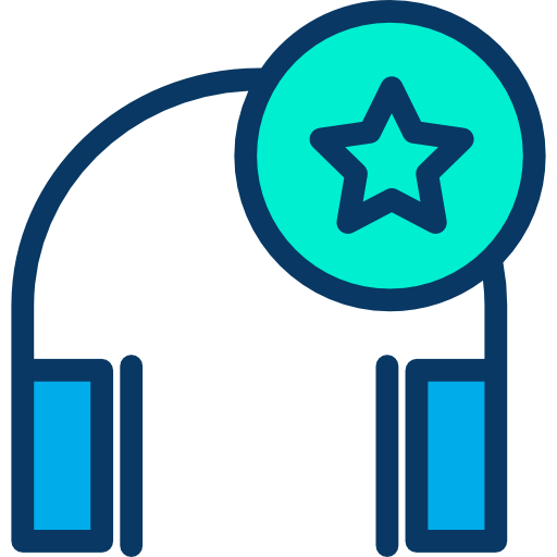 Headphones Kiranshastry Lineal Color icon