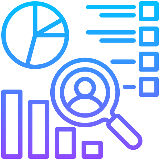 Competitor analysis Generic gradient outline icon