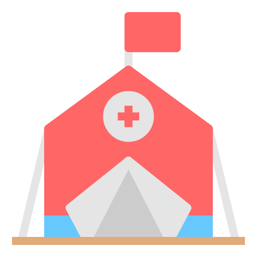 Medical tent Generic color fill icon