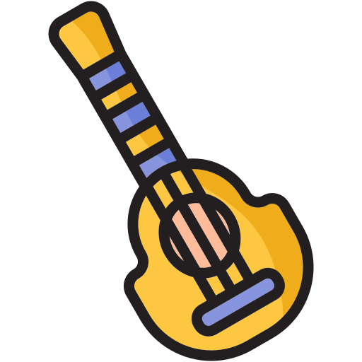 Гитара Generic color lineal-color иконка