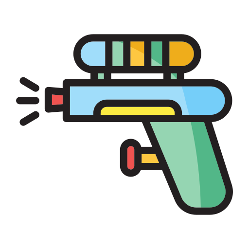 Водный пистолет Generic color lineal-color иконка