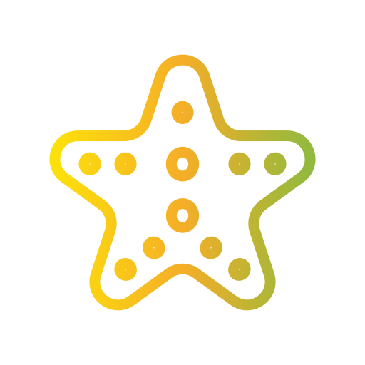 estrella de mar Generic gradient outline icono