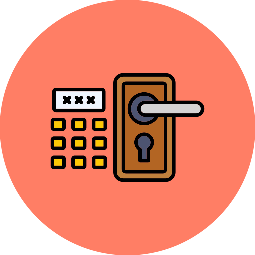 Door lock Generic color lineal-color icon