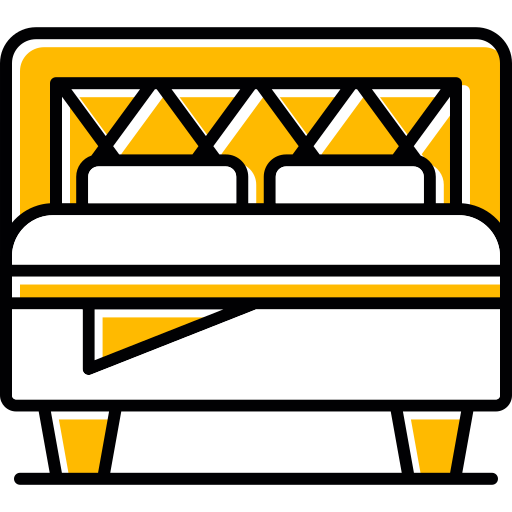 doppelbett Generic color lineal-color icon