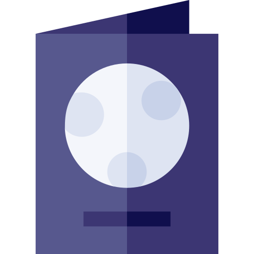 grußkarte Basic Straight Flat icon