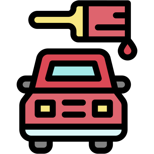 車の塗装 Generic color lineal-color icon