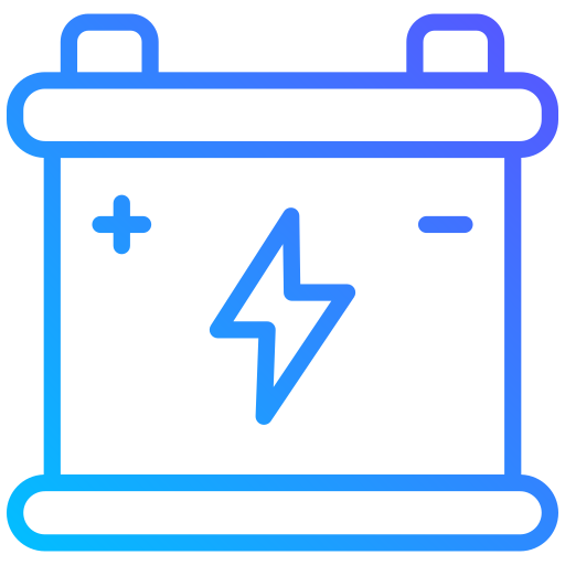 bateria Generic gradient outline ikona